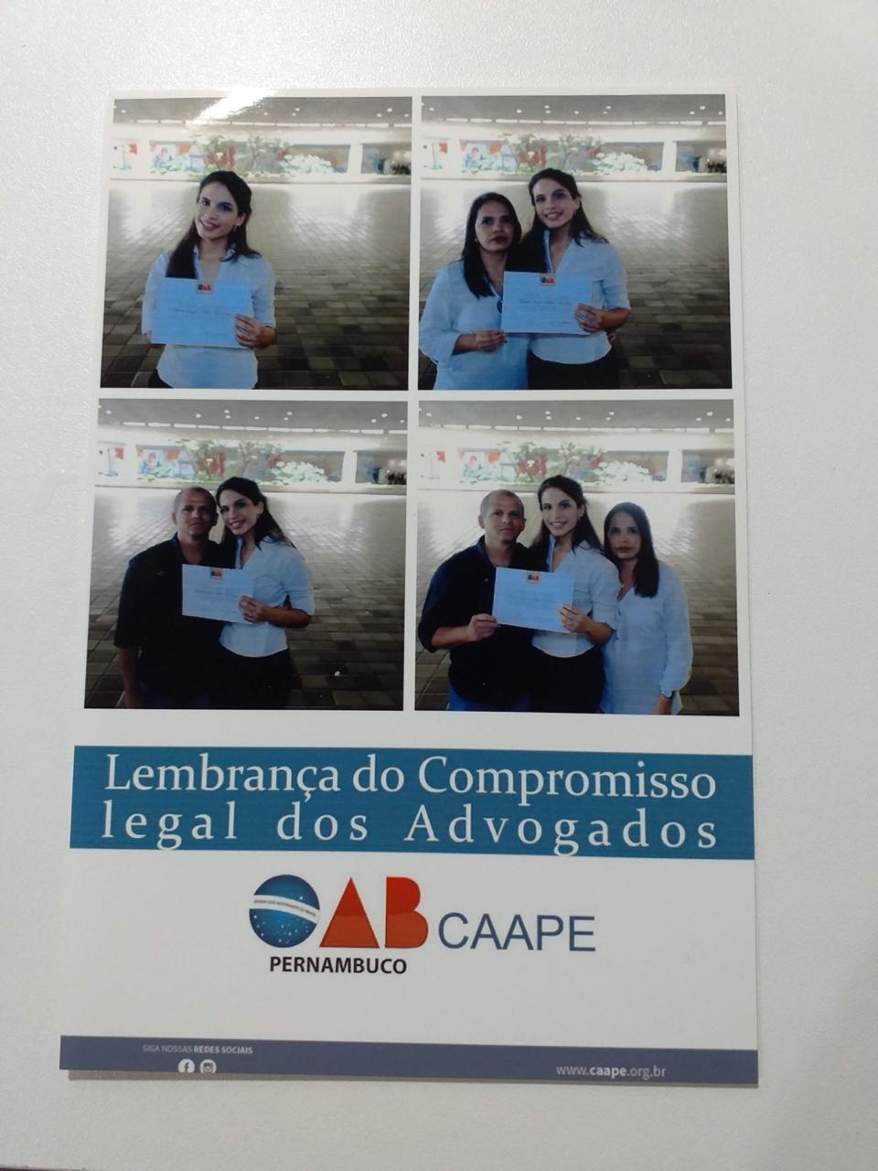 Pâmela aprovada na OAB em 2016